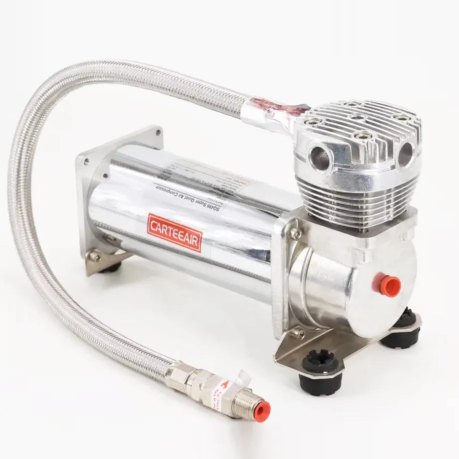 GUNMANSA CarteeAir 495SQ - Super Quite Air Compressor - Chrome