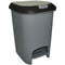 GUNMANSA Casey 10 Litre Step On Pedal Waste Bin Grey