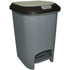 GUNMANSA Casey 10 Litre Step On Pedal Waste Bin Grey