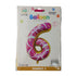 GUNMANSA Casey 102cm Donut Balloon Number 6