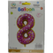 GUNMANSA Casey 102cm Donut Balloon Number 8