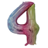 GUNMANSA Casey 102cm Rainbow Balloon Number 4