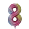 GUNMANSA Casey 102cm Rainbow Balloon Number 8
