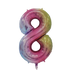 GUNMANSA Casey 102cm Rainbow Balloon Number 8
