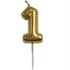 GUNMANSA Casey 10cm Gold Numerical Birthday Candle