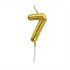 GUNMANSA Casey 10cm Gold Numerical Birthday Candle Nr.7
