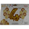 GUNMANSA Casey 13pc Gold and White Balloon Set Nr 4