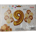 GUNMANSA Casey 13pc Gold and White Balloon Set Nr 9