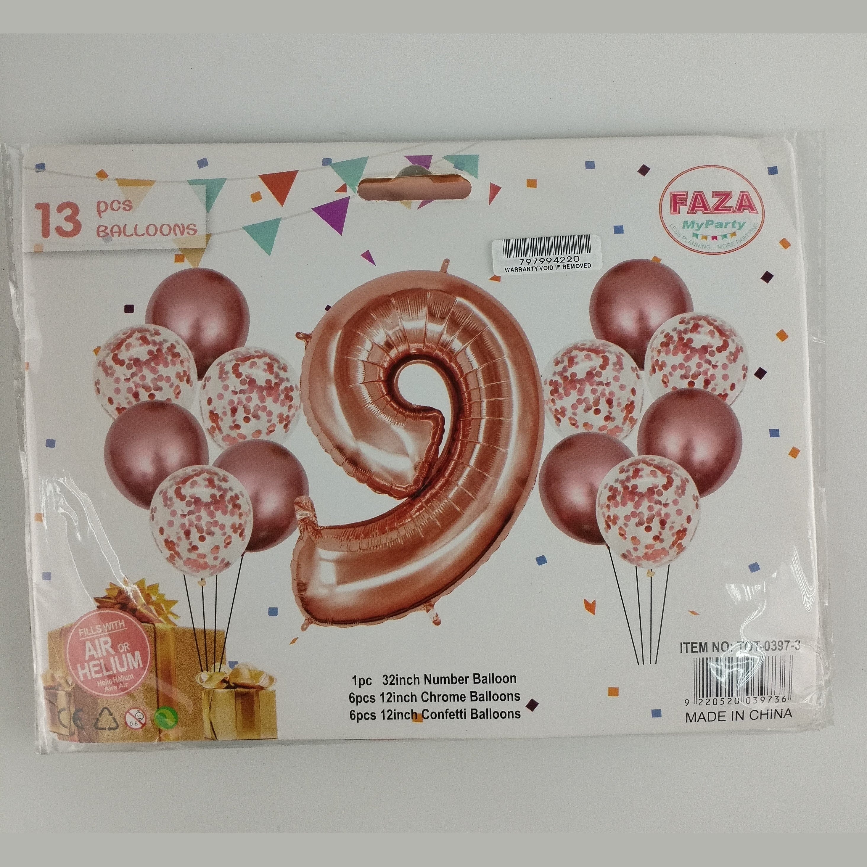 GUNMANSA Casey 13pc Rose Gold and White Balloon Set Nr.9