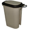 GUNMANSA Casey 15 Litre Step On Pedal Waste Bin Beige And Brown