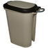 GUNMANSA Casey 15 Litre Step On Pedal Waste Bin Beige And Brown