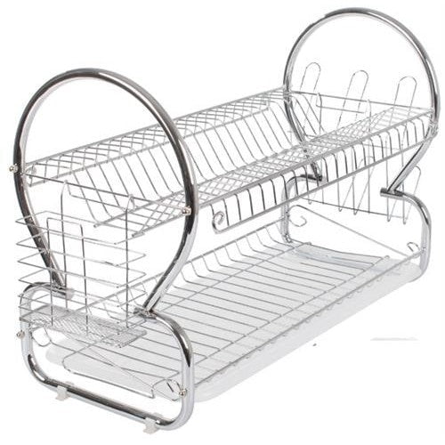 GUNMANSA Casey 2 Layer 40cm Stainless Steel Medium Dish Rack