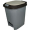 GUNMANSA Casey 20 Litre Step On Pedal Waste Bin Grey