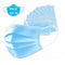 GUNMANSA Casey 3 Ply Disposable Face Mask with Earloop 50 Per Pack blue