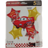 GUNMANSA Casey 5pc Red Cars Themed Birthday Balloon Set