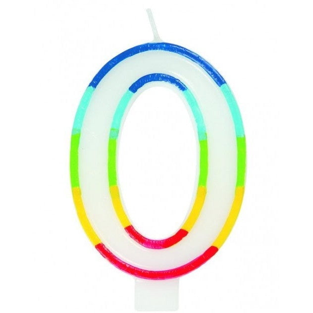 GUNMANSA Casey 7cm Multicolor Numerical Birthday Candle Nr.0