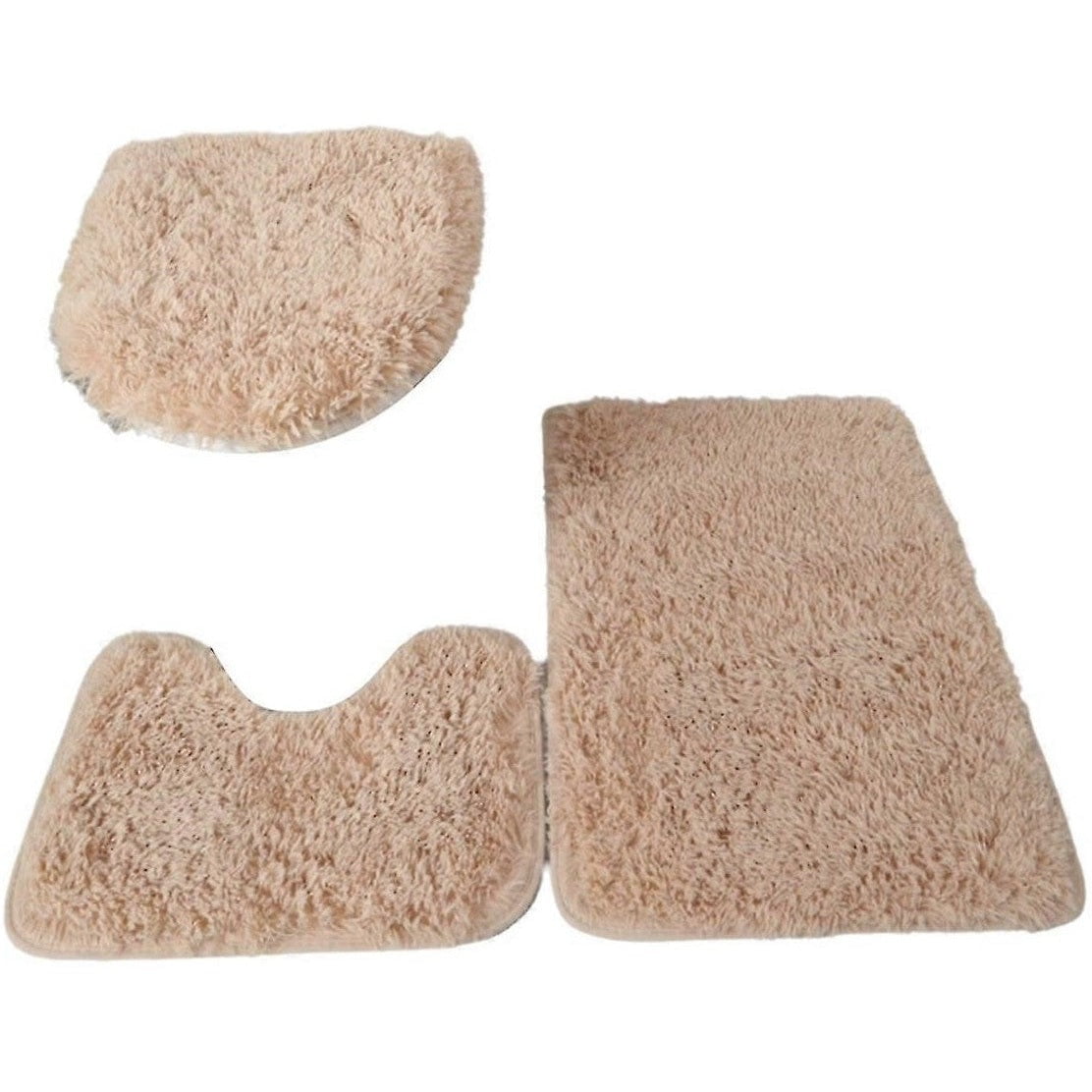 GUNMANSA Casey Bathroom Biscuit 3 Piece Mat Set