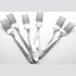GUNMANSA Casey Catering 6 Piece Stainless Steel Dinner Dessert Forks Square Design