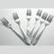 GUNMANSA Casey Catering 6 Piece Stainless Steel Dinner Table Forks Square Design