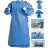 GUNMANSA Casey Disposable SMS Fabric Reinforced Surgical Gown - Blue Size Extra Large