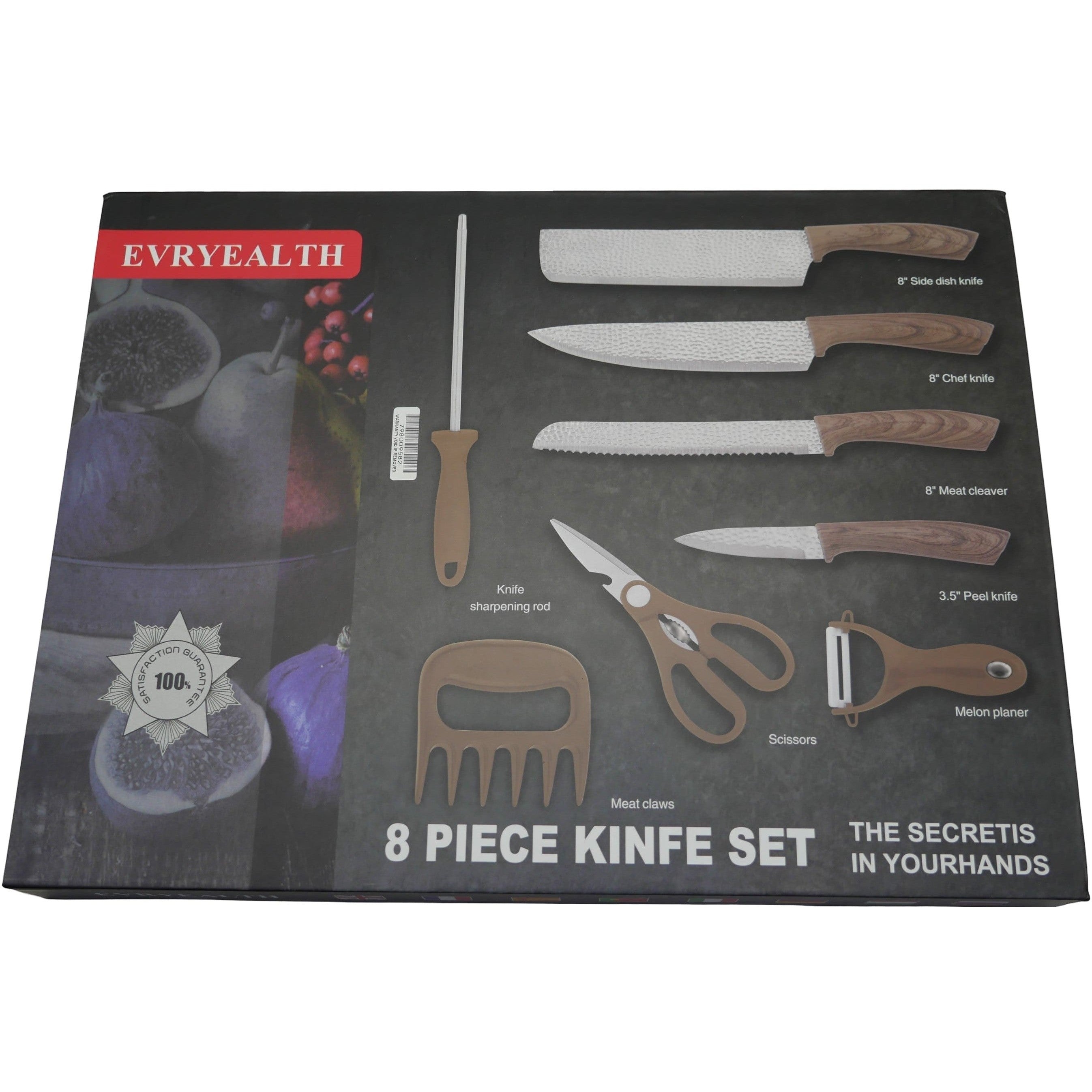 GUNMANSA Casey Evryealth 8 Piece Knife Set