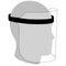 GUNMANSA Casey Faceshield With Adjustable Elastic Black Band