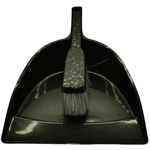 GUNMANSA Casey Handheld Dust Pan And Brush Set Black
