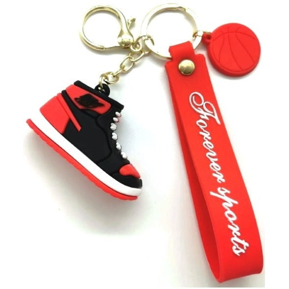 GUNMANSA Casey High Top Mini Sneaker Design 3D KeyChain Red And