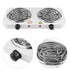 GUNMANSA Casey Koala Electric 2 Hot Plate Spiral Stove Colour: White