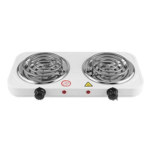 GUNMANSA Casey Koala Electric 2 Hot Plate Spiral Stove Colour: White