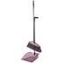 GUNMANSA Casey Long Handle Standing Dustpan And Broom Purple