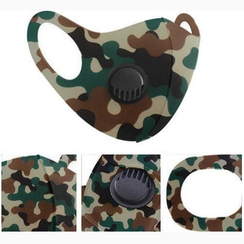 GUNMANSA Casey Reusable 3D Structured Unisex Dual Layer Face Masks - Green, Black, and Brown