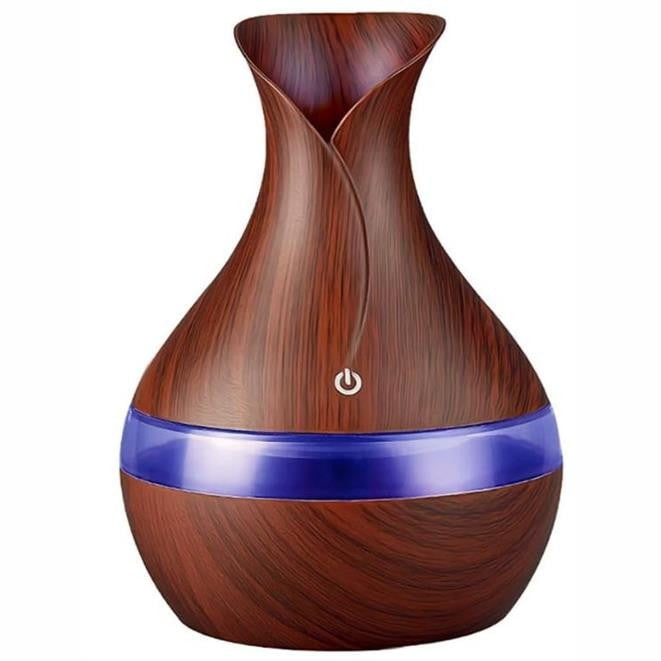 GUNMANSA Casey Ultrasonic Aroma Portable Humidifier Dark Wood Grain