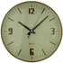 GUNMANSA Casey Wall Clock Pine Woodgrain Beige