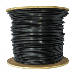 GUNMANSA CAT6 Shielded Solid Copper Outdoor UV Black - 500m Part No: CB70-8