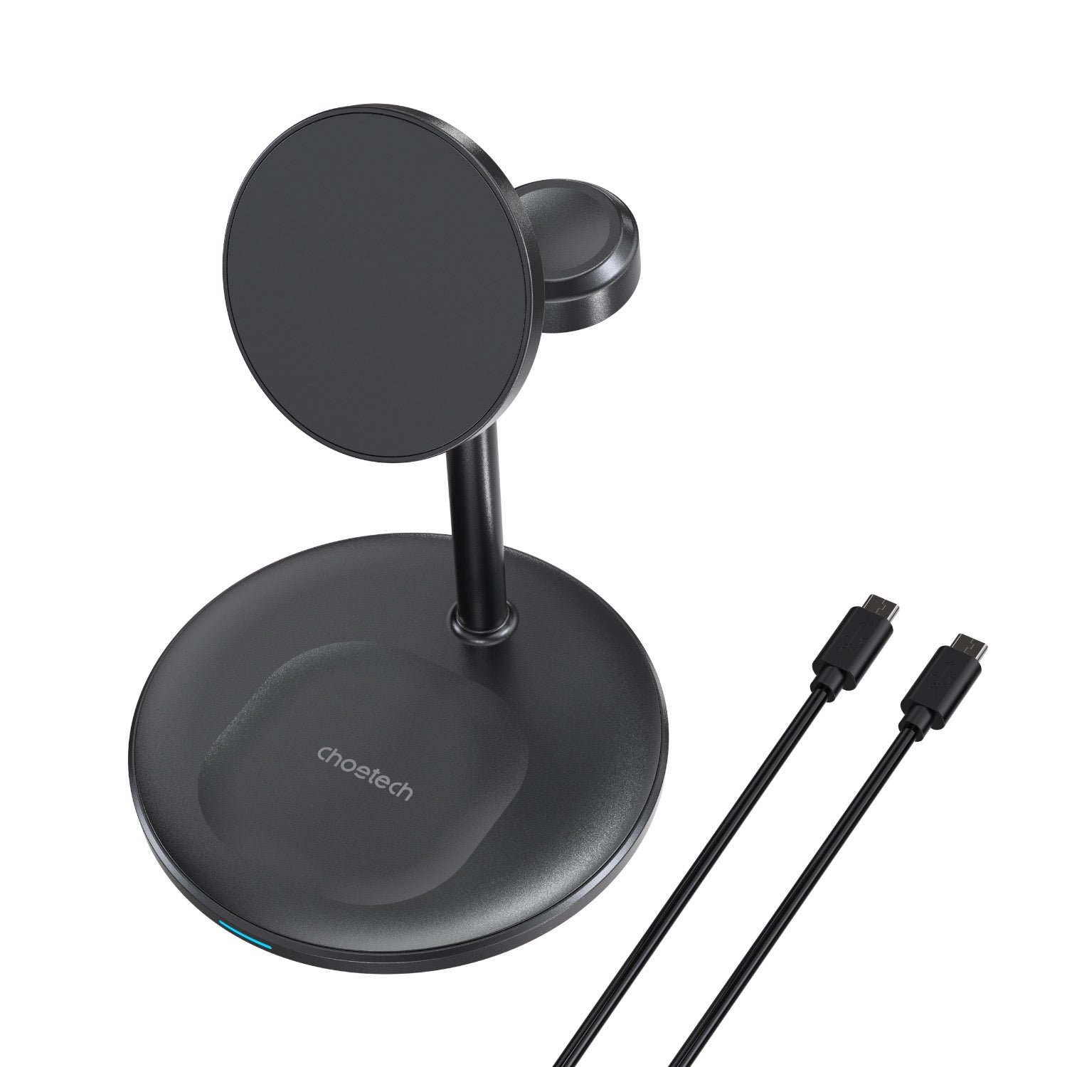 GUNMANSA Choetech Fast Wireless 3 In 1 Magnetic Charging Stand T585-F 15W - Black