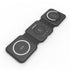 GUNMANSA Choetech Foldable 3-in-1 Magnetic Wireless Travel Charger T588-F 15W - Black