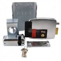 GUNMANSA CISA Electric Rim Gate Lock Inward Open RHS with Push Button 12VAC