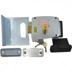 GUNMANSA CISA Electric Rim Gate Lock Outward Open RHS with Push Button 12VAC