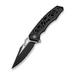 GUNMANSA Civivi Anaaki Flipper &amp; Button Lock Knife Black Aluminum Handle C24039-1