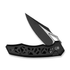 GUNMANSA Civivi Anaaki Flipper & Button Lock Knife Black Aluminum Handle C24039-1
