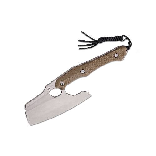 GUNMANSA Civivi aratra diamond pattern tan G10 handle – C21041-3 Cleaver