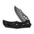 GUNMANSA Civivi Biophase Flipper & Button Lock Knife Black Handle Damascus C23083-DS1