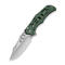GUNMANSA CIVIVI Biophase Flipper & Button Lock Knife Green Aluminum Handle C23083-1