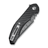 GUNMANSA Civivi Bluetick Flipper Knife Carbon Fiber Overlay On Black G10 Handle Knife C23050-DS2