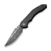 GUNMANSA Civivi Bluetick Flipper Knife Carbon Fiber Overlay On Black G10 Handle Knife C23050-DS2