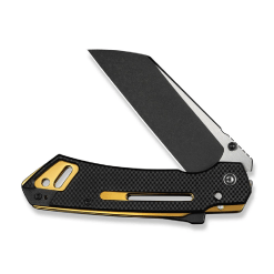 GUNMANSA CIVIVI Buster FG Black Coarse Thumb Stud & Superlock Knife G10 Handle (4.2″ Nitro-V Blade) C24052-1