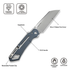 GUNMANSA Civivi Buster FG Neutral Blue Thumb Stud & Superlock Knife G10 Handle C24052-2
