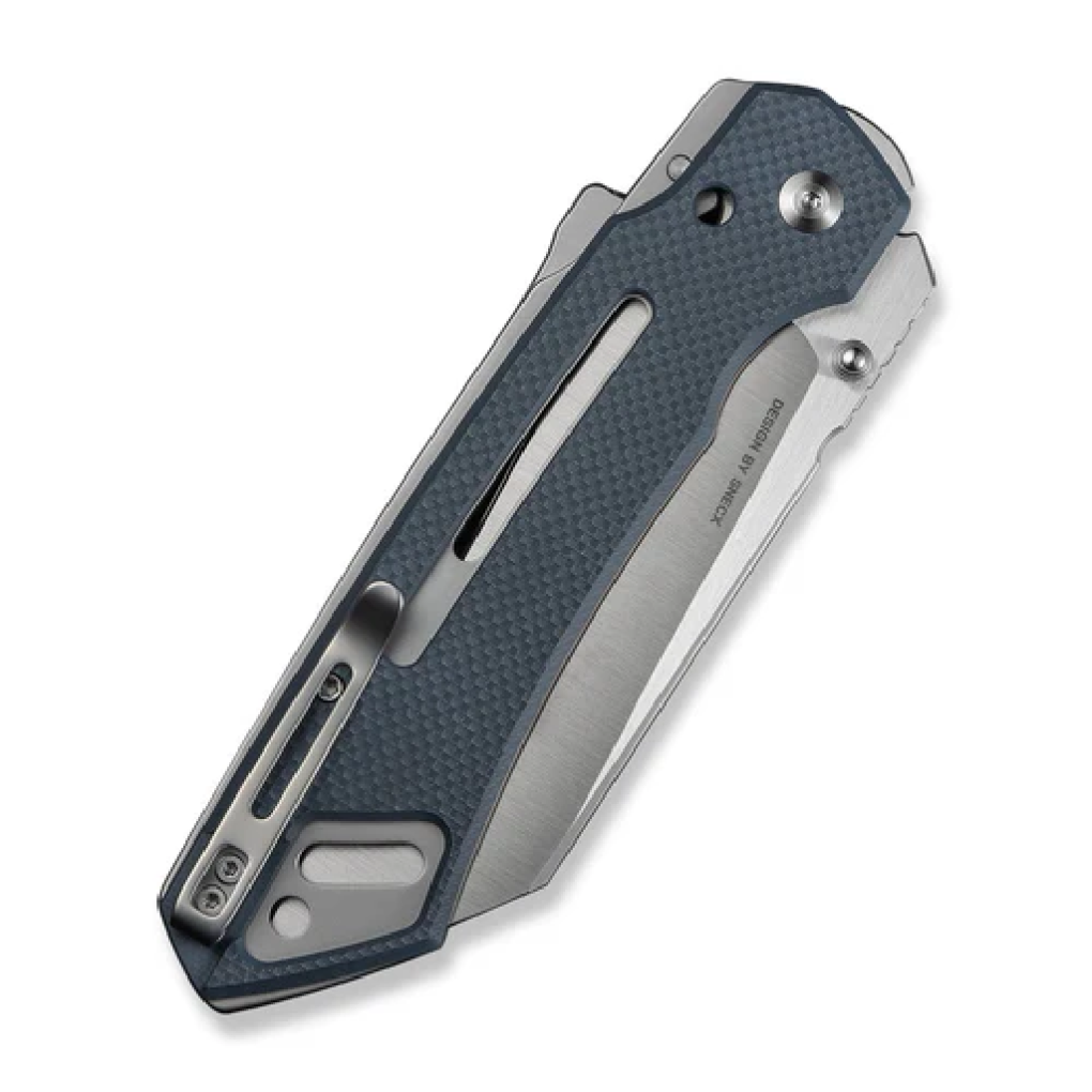 GUNMANSA Civivi Buster FG Neutral Blue Thumb Stud & Superlock Knife G10 Handle C24052-2