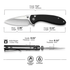 GUNMANSA Civivi Faeger Flipper &amp; Button Lock Knife Black C24031-1
